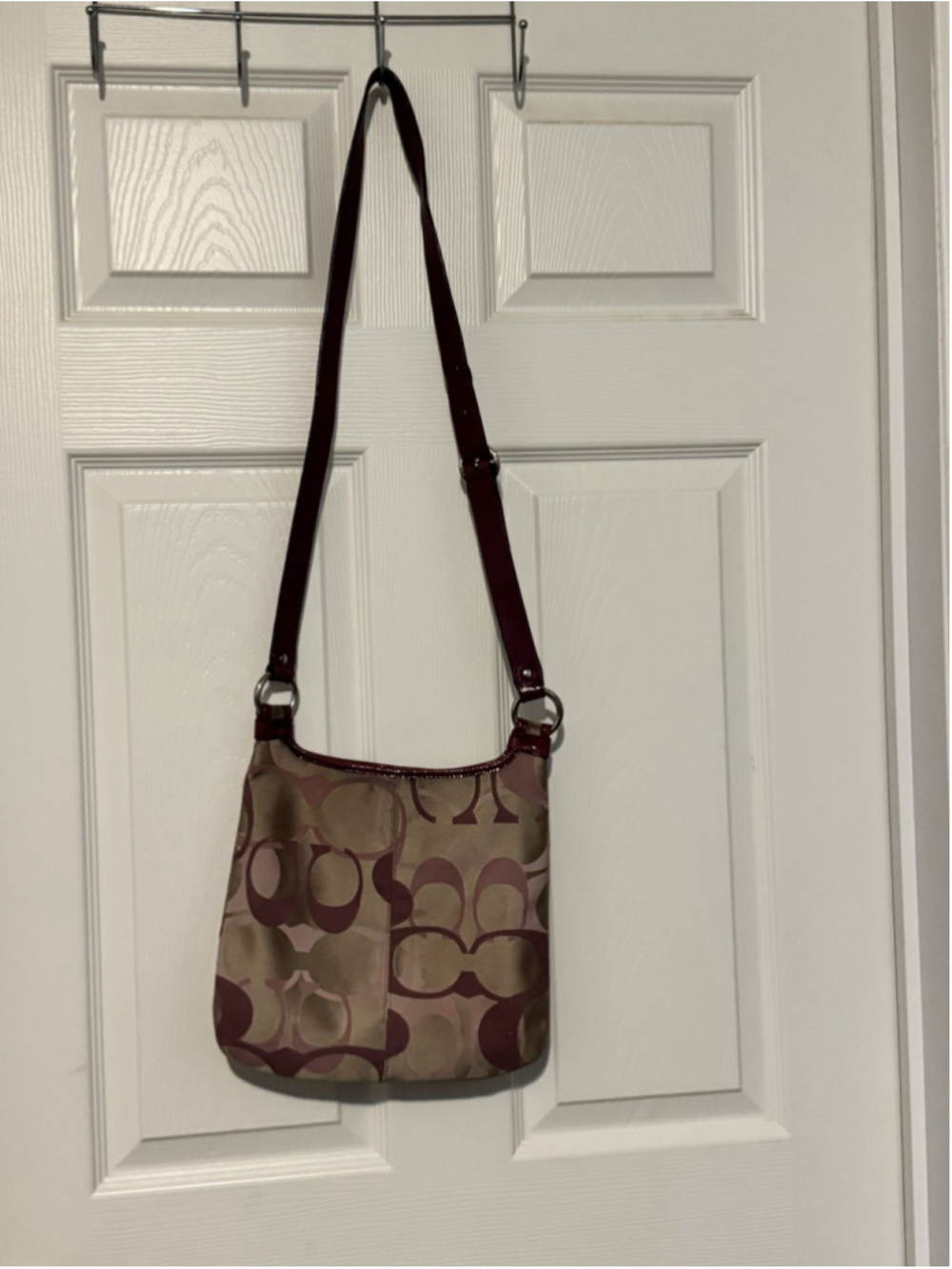 Coach Penelope Optic Signature Hippie Crossbody Bag F1159-F17479 Purse Hipster - Picture 4 of 9
